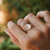 The Healer Gold Leaf Stacker Set (size 6.5)