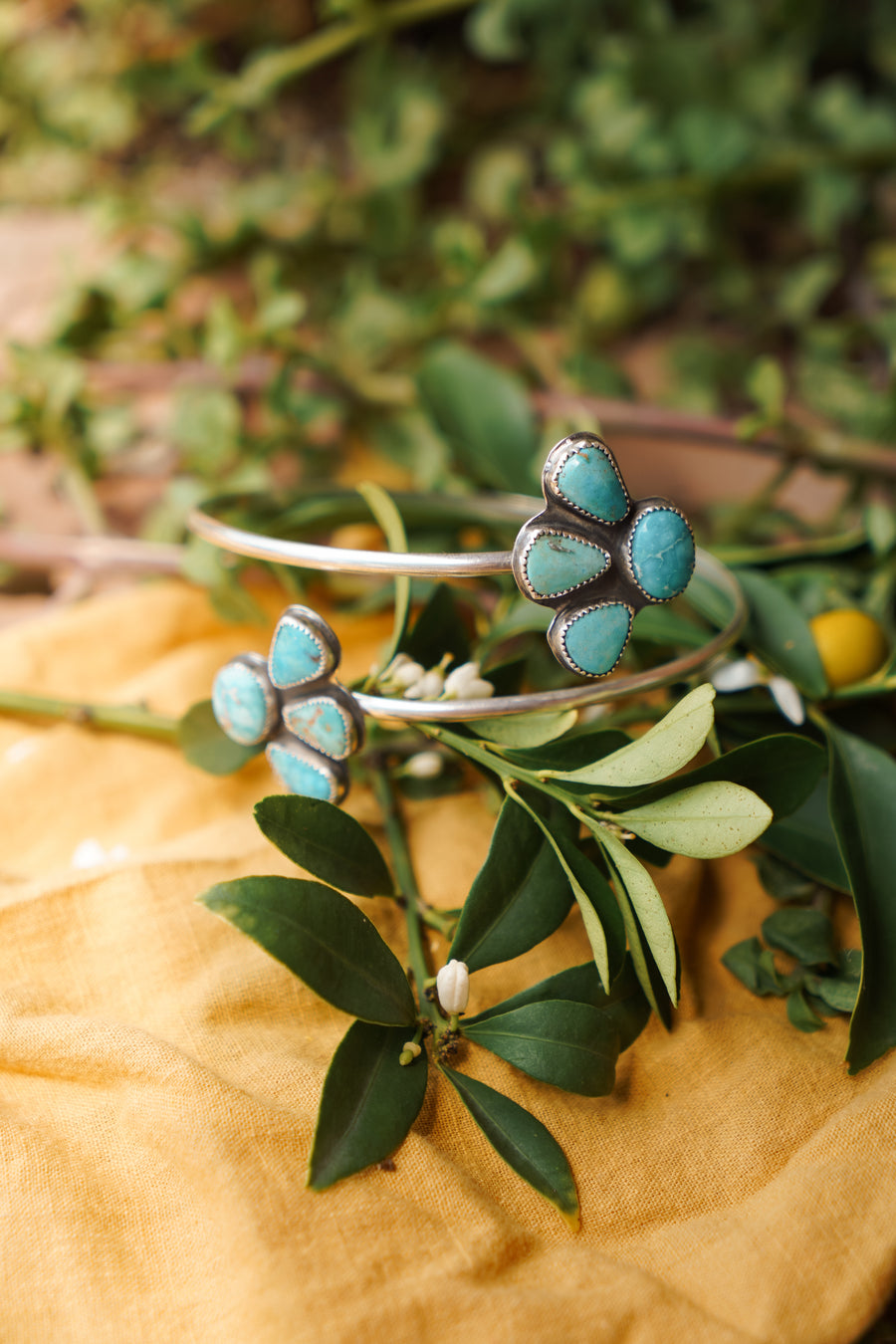 Boho Arm Band in Turquoise Mountain