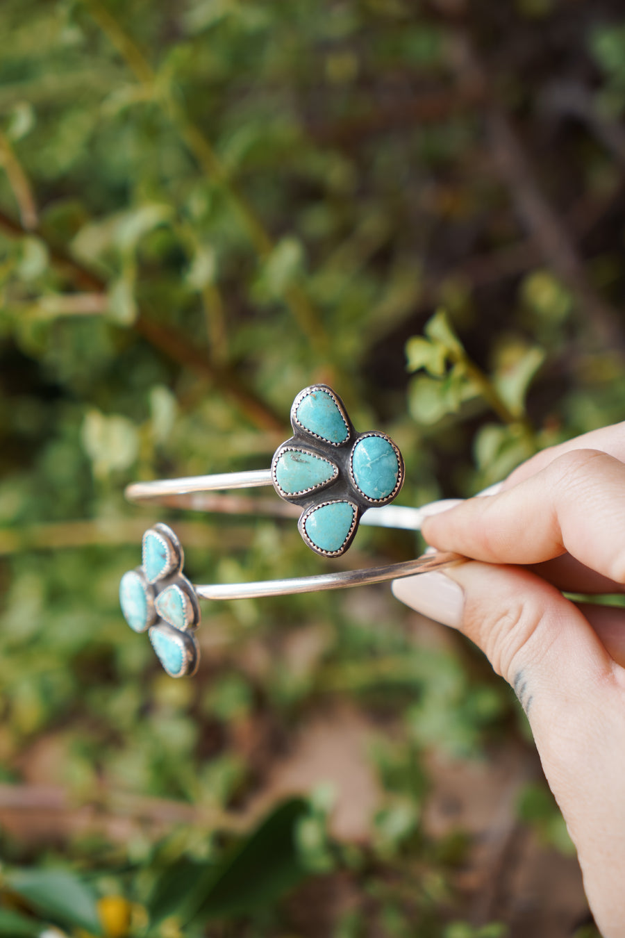 Boho Arm Band in Turquoise Mountain
