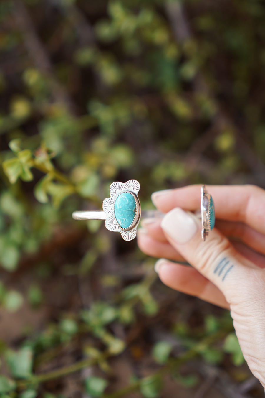 The Canyon Wrap Cuff with Blue Ridge Turquoise