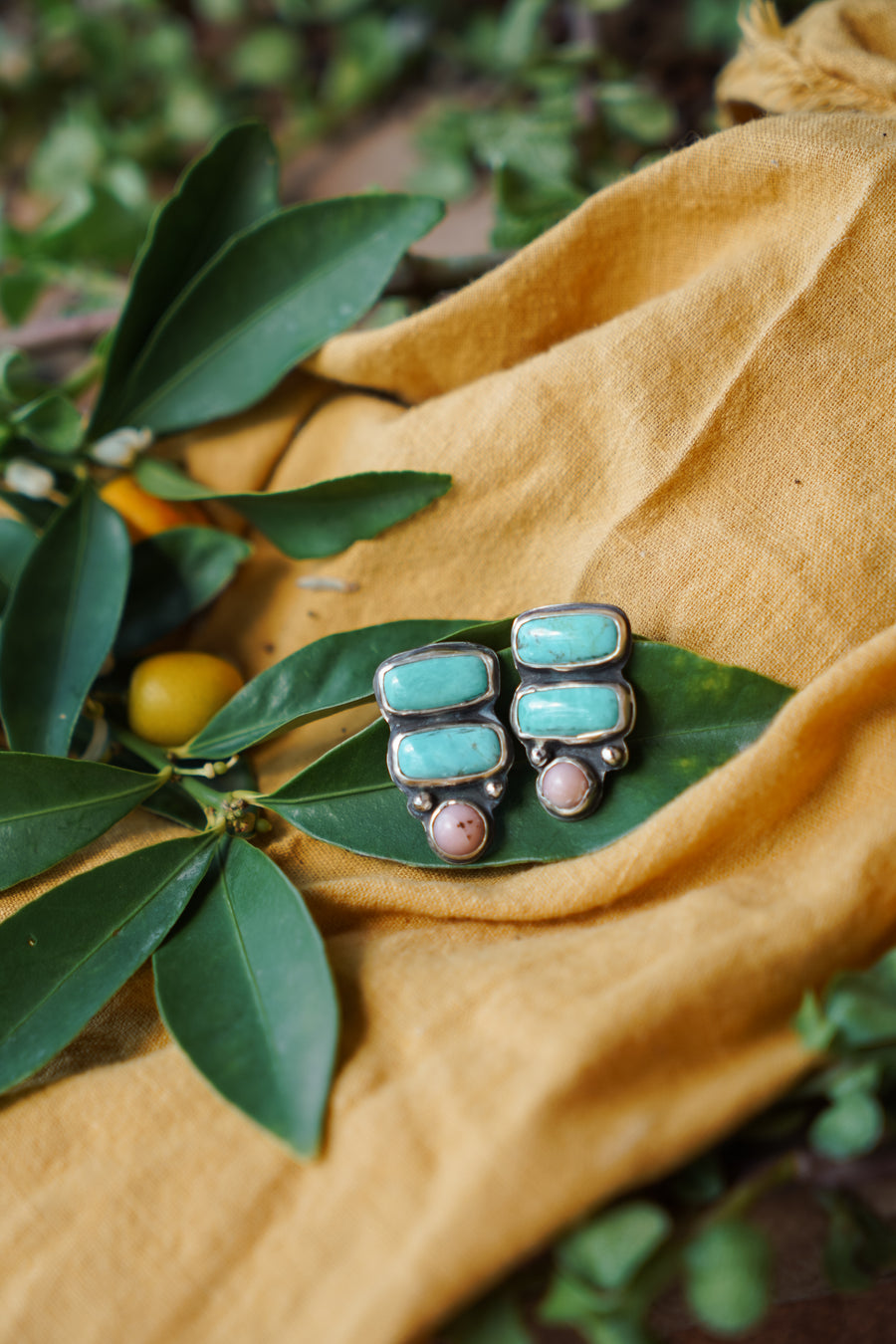 Carico Lake and Pink Opal Ear Crawlers