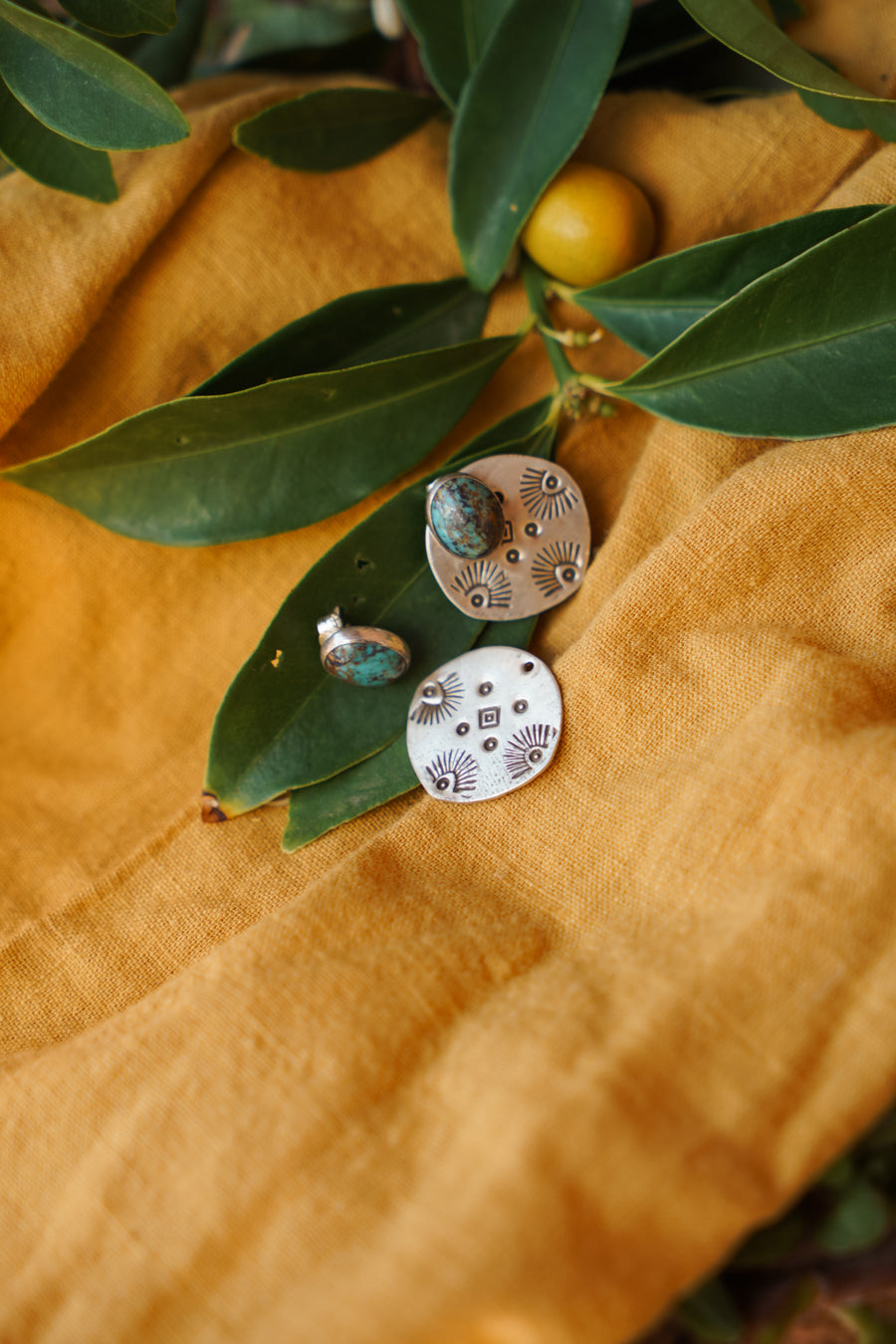 3-in-1 Atlas Earrings with Amber