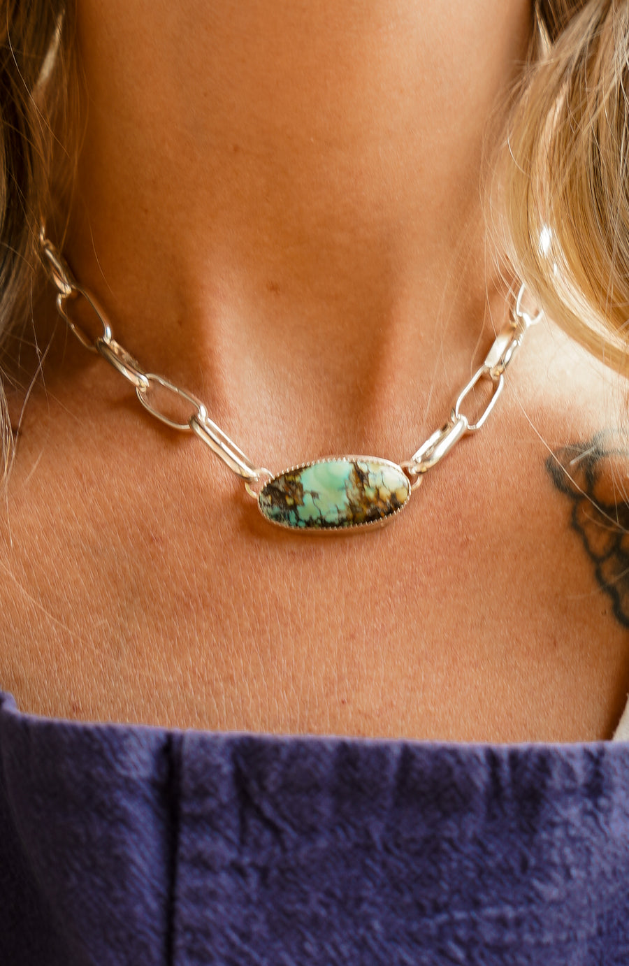 The Daydreamer Choker in Yungai Turquoise