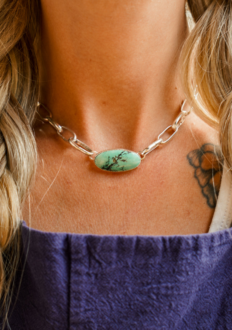 The Daydreamer Choker in Yungai Turquoise