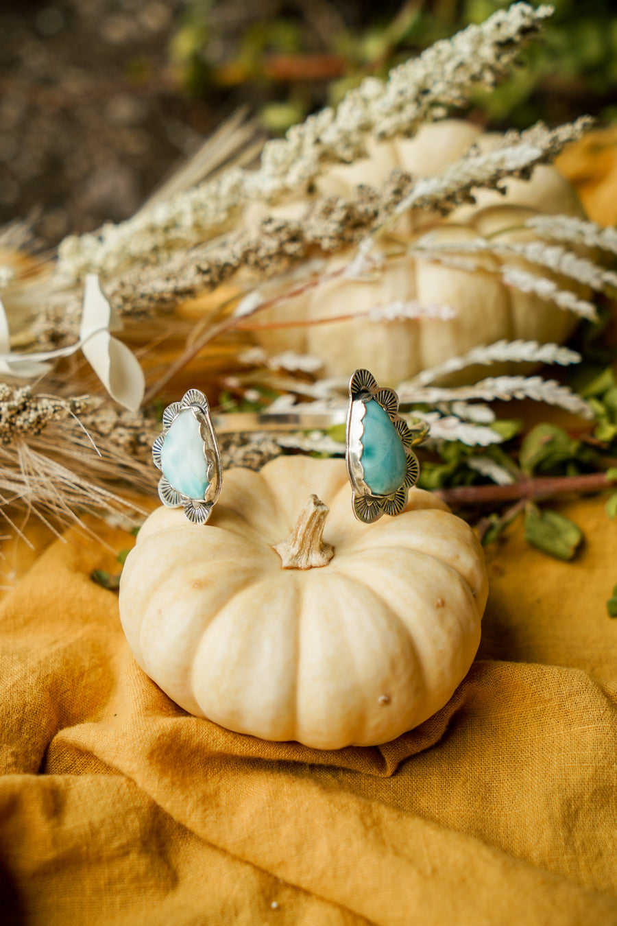 Canyon Wrap Cuff in Larimar