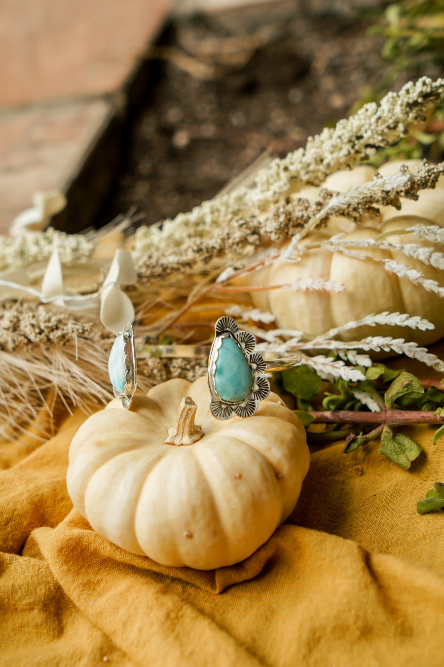 Canyon Wrap Cuff in Larimar