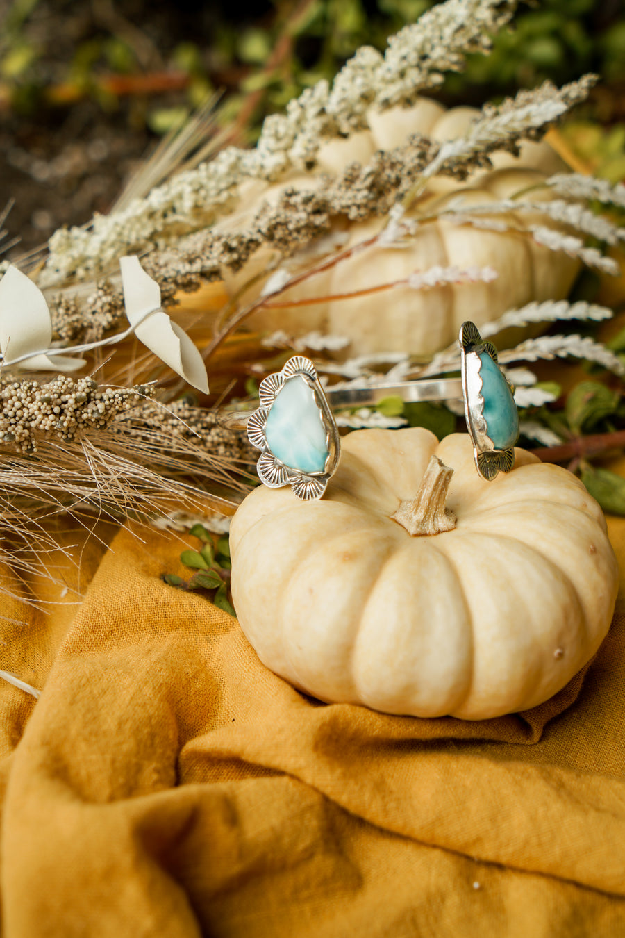 Canyon Wrap Cuff in Larimar