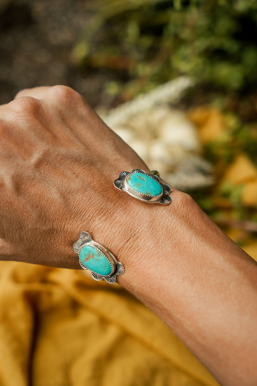 Canyon Wrap Cuff in Tyrone Turquoise