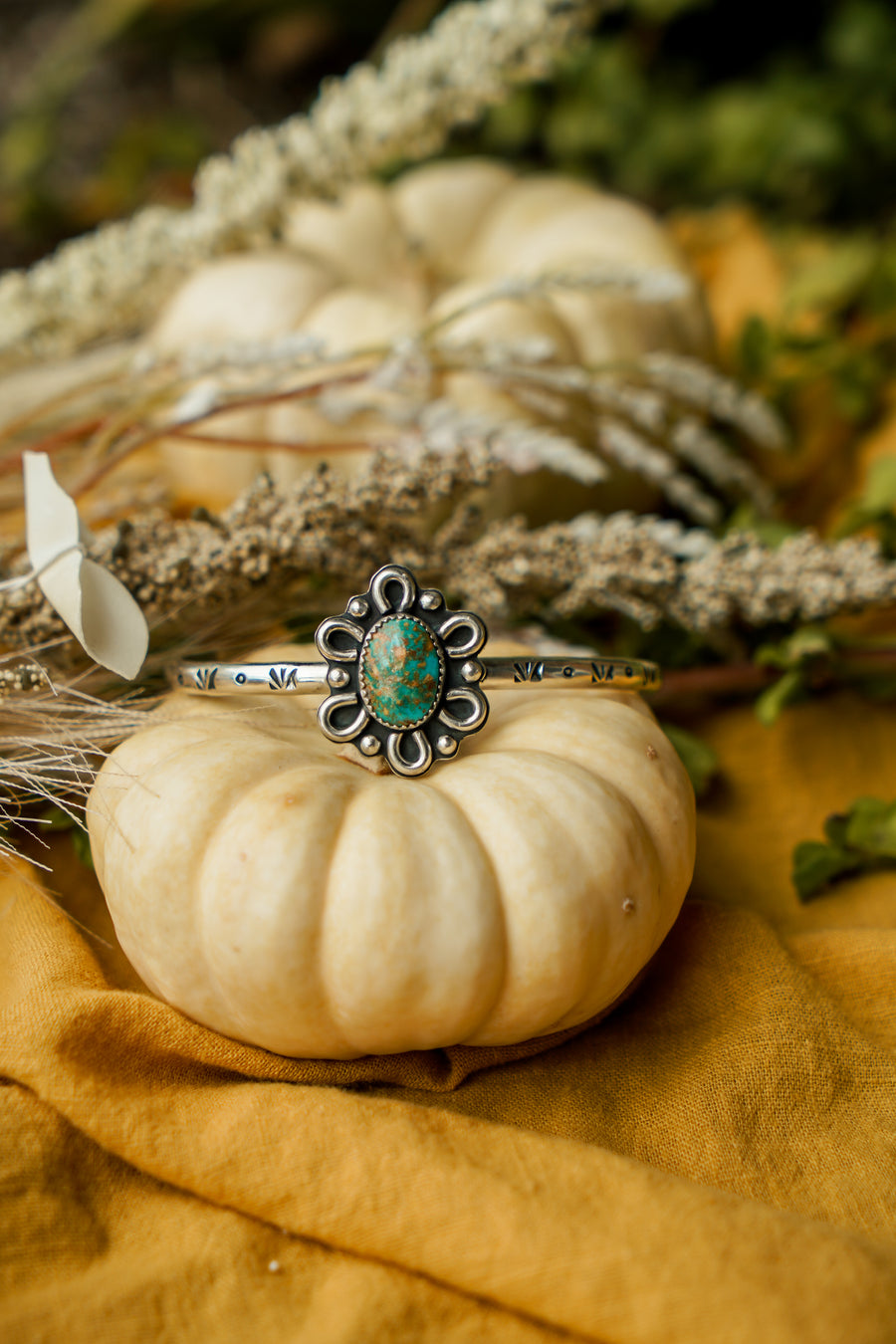 The Flora Stacking Cuff in Turquoise Mountain
