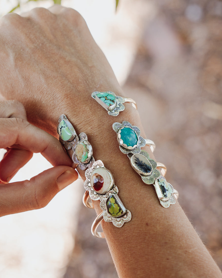 Canyon Wrap Cuff in Sonoran Blue & Green Variscite