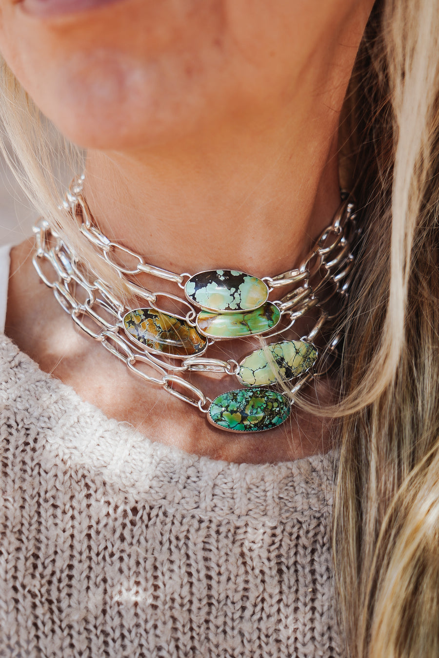 The Daydreamer Choker in Yungai Turquoise