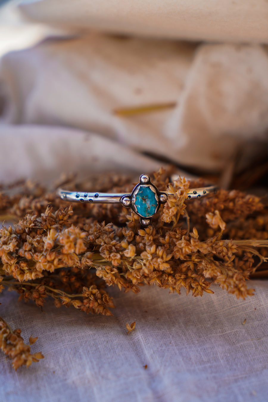 Stacking Cuff in Sonoran Rose Turquoise