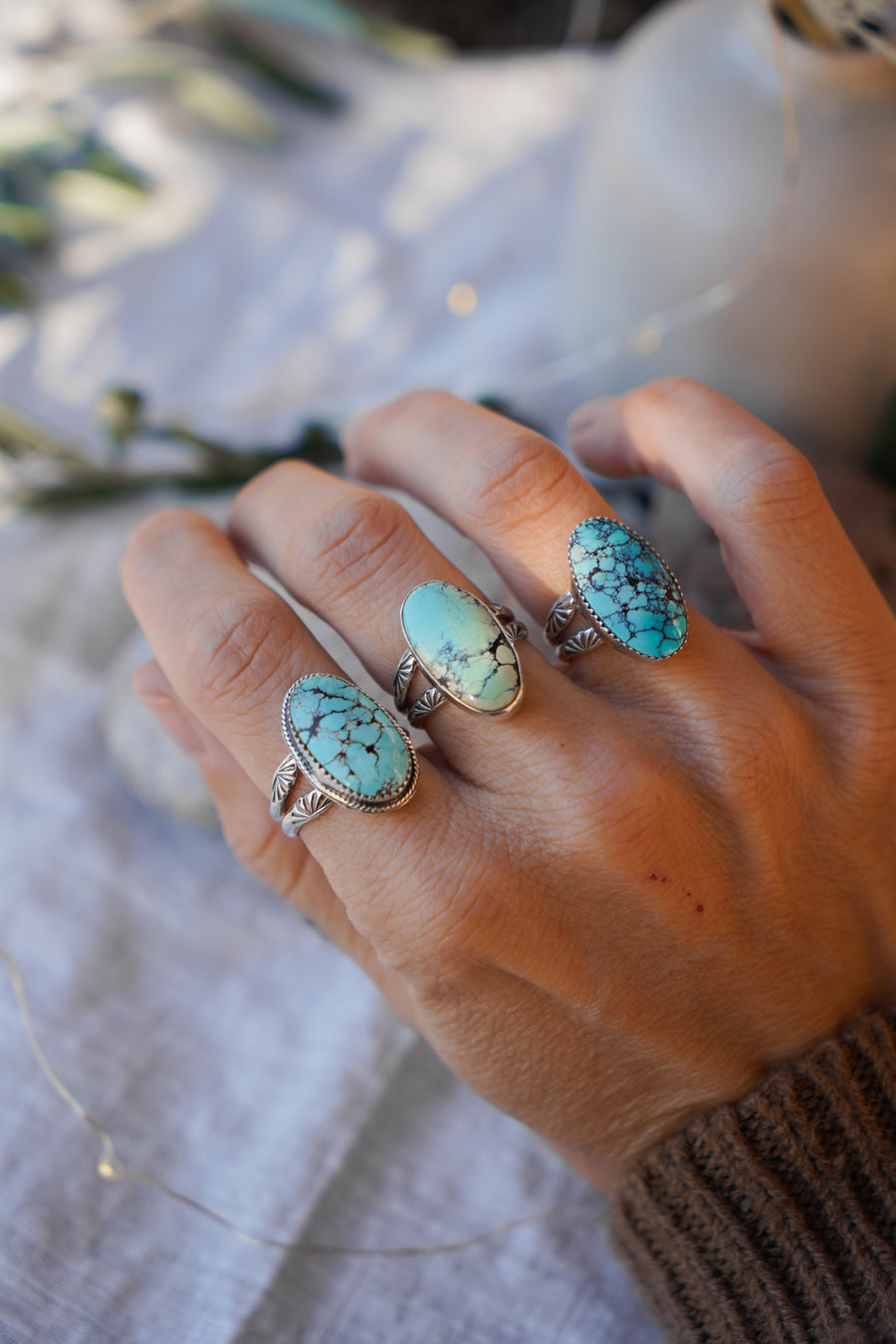 Yungai Turquoise Ring (Size 8.5)