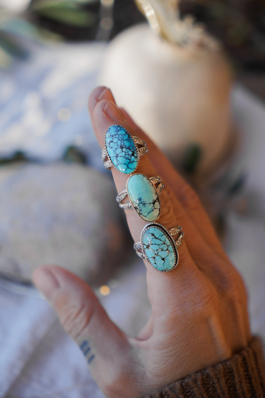 Yungai Turquoise Ring (Size 8.5)