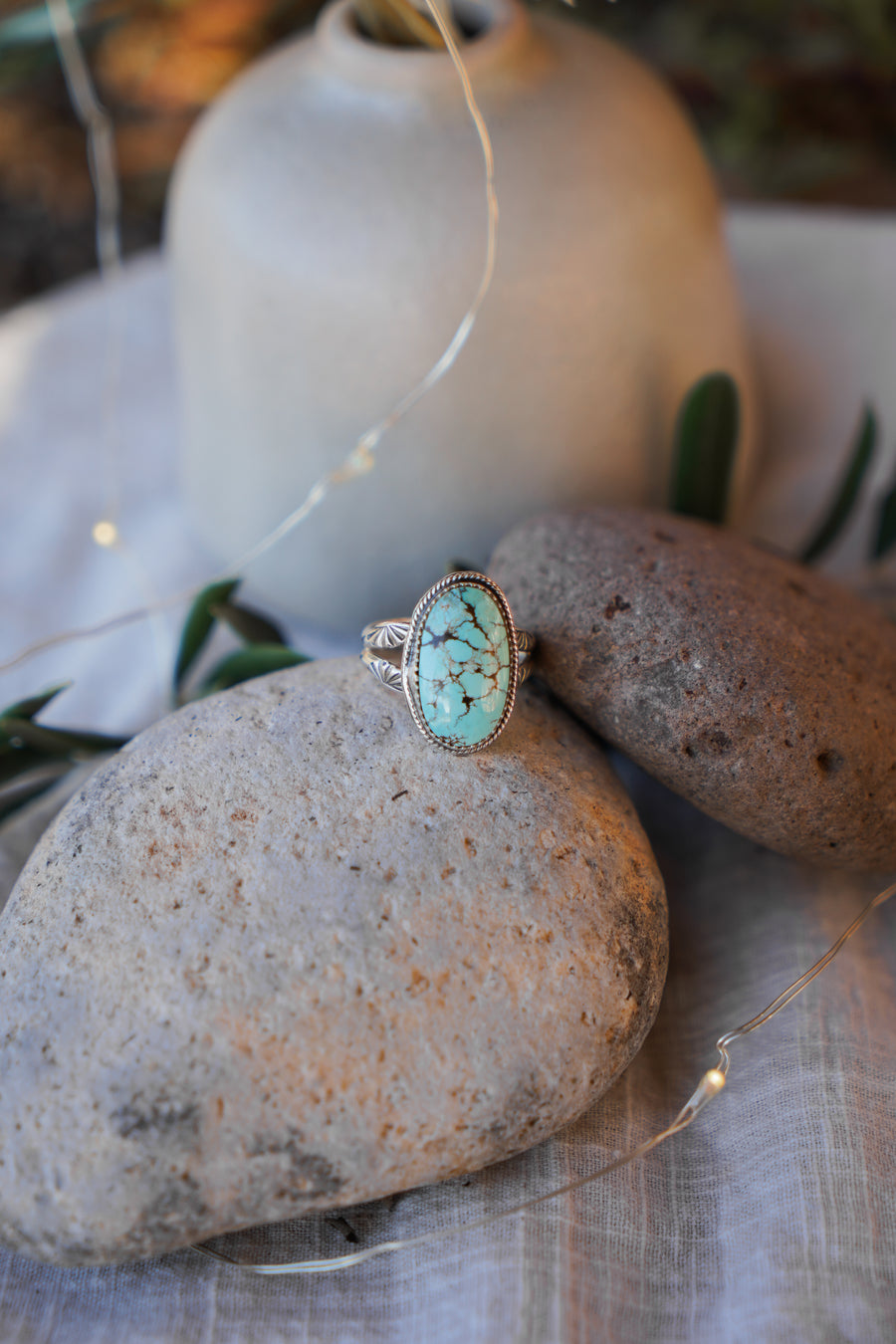 Yungai Turquoise Ring (Size 8.5)