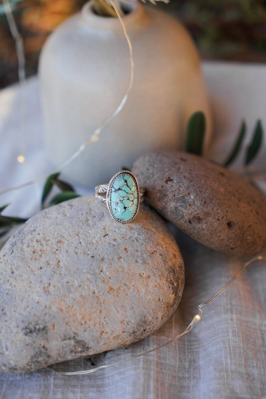 Yungai Turquoise Ring (Size 8.5)