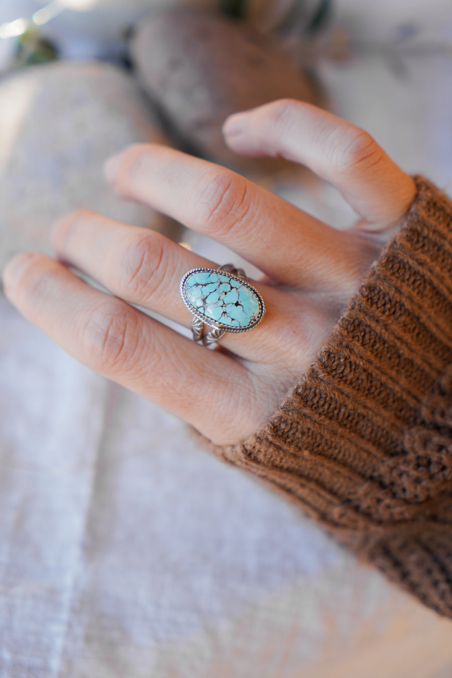 Yungai Turquoise Ring (Size 8.5)
