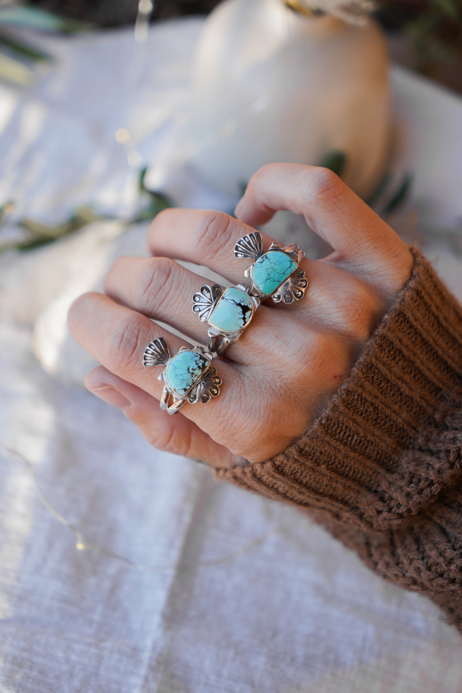 Yungai Turquoise Ring (Size 8.5)