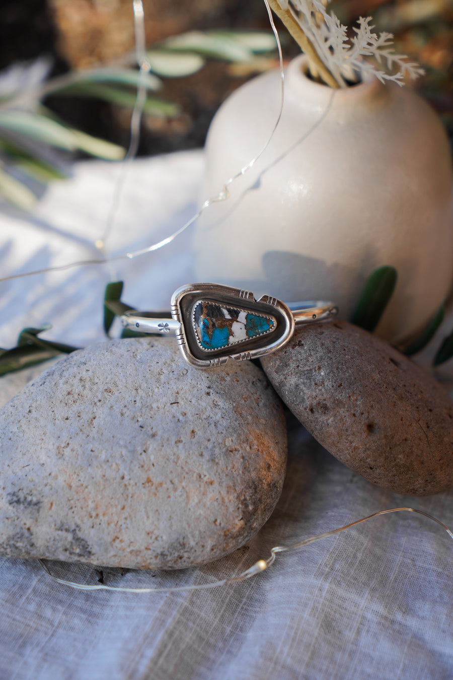 Spiny Oyster with Kingman Turquoise Cuff