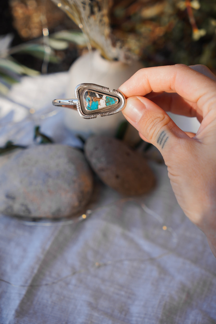 Spiny Oyster with Kingman Turquoise Cuff