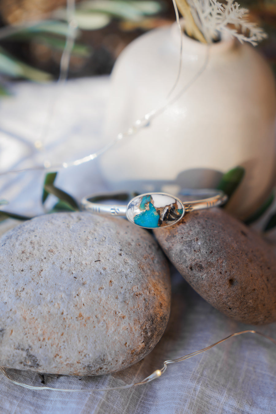 Spiny Oyster with Kingman Turquoise Cuff