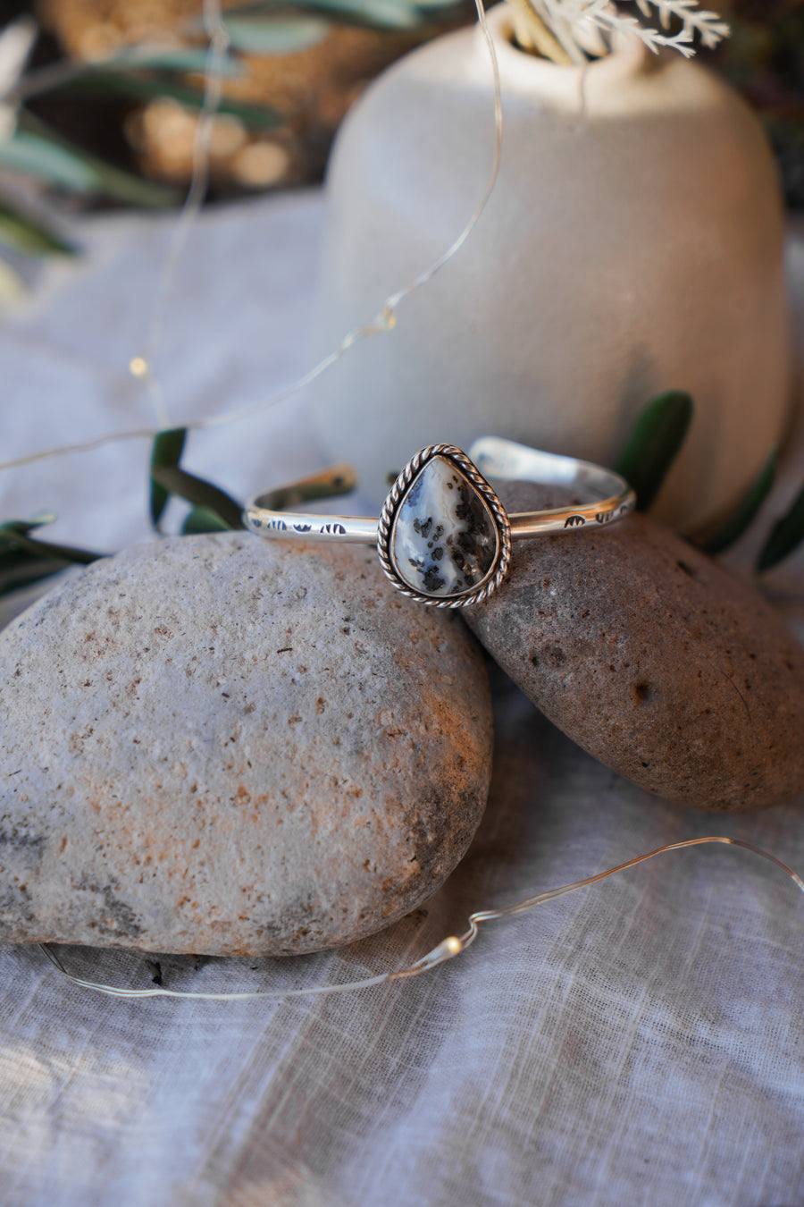 Dendritic Agate Cuff