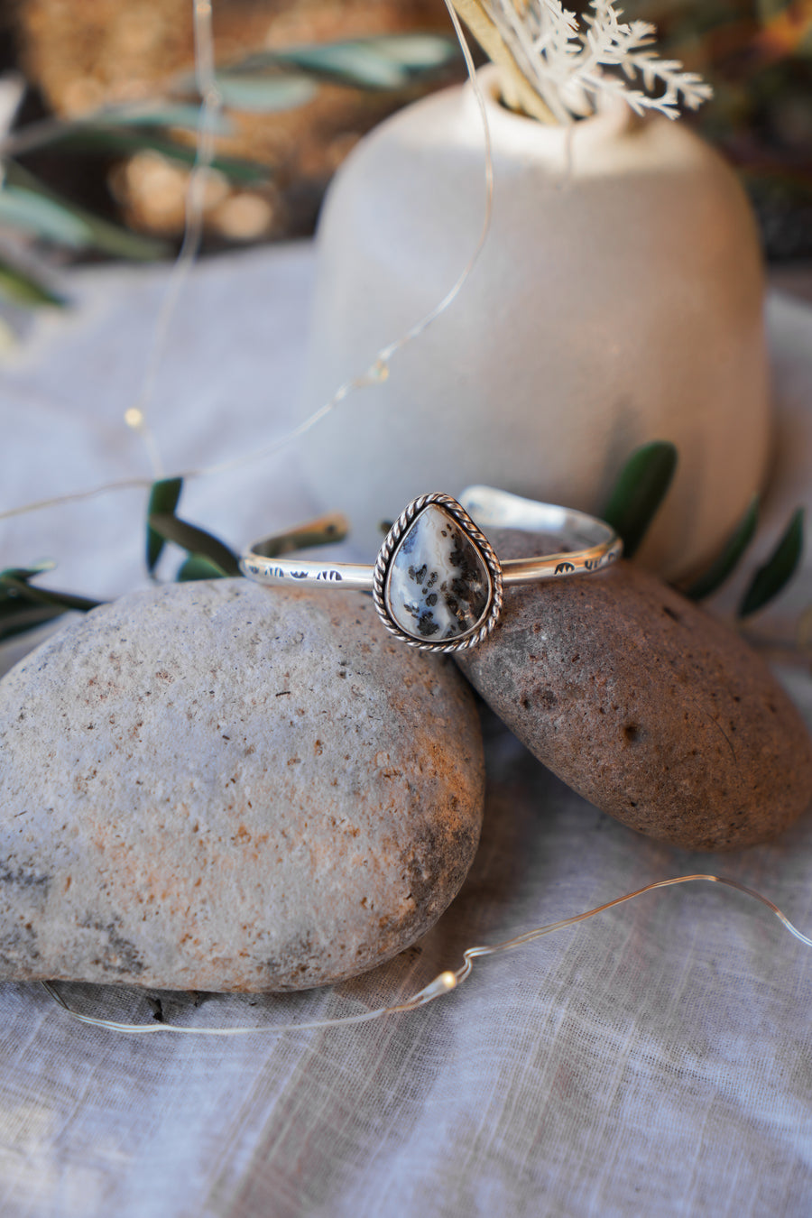 Dendritic Agate Cuff