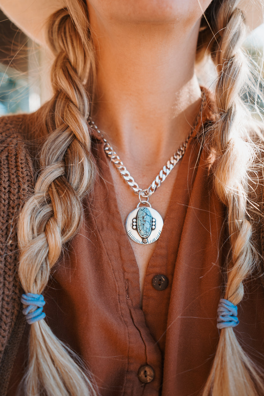The Boundless Necklace in Yungai Turquoise