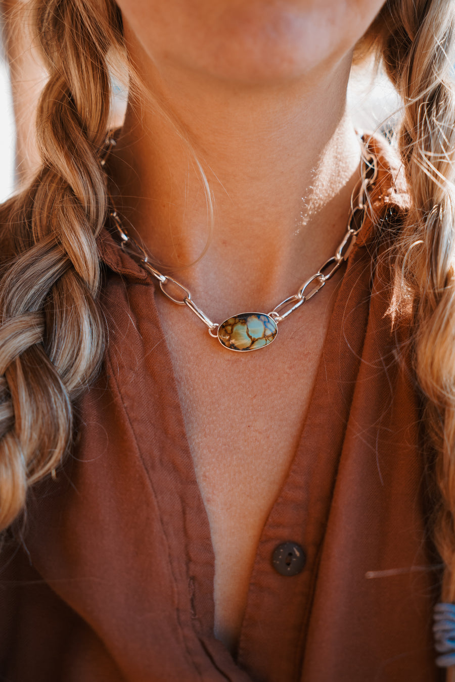 The Daydreamer Choker in Yungai Turquoise