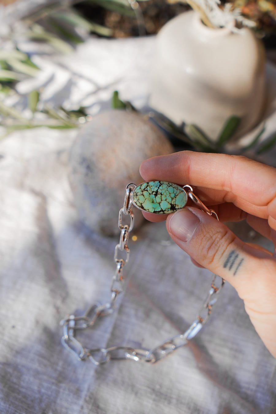 The Daydreamer Choker in Yungai Turquoise