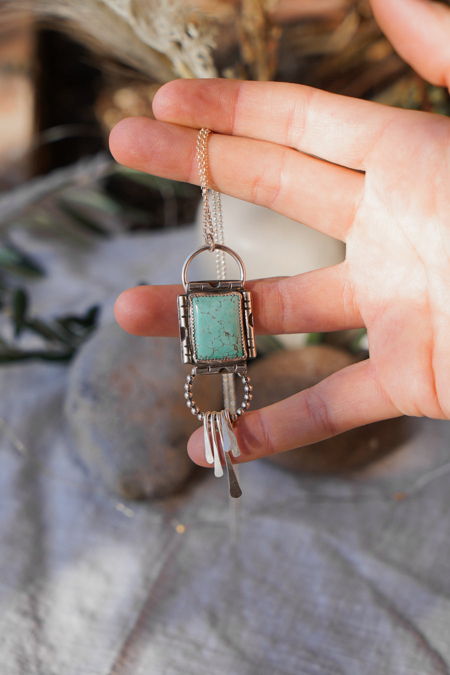 Kya Necklace in Yungai Turquoise