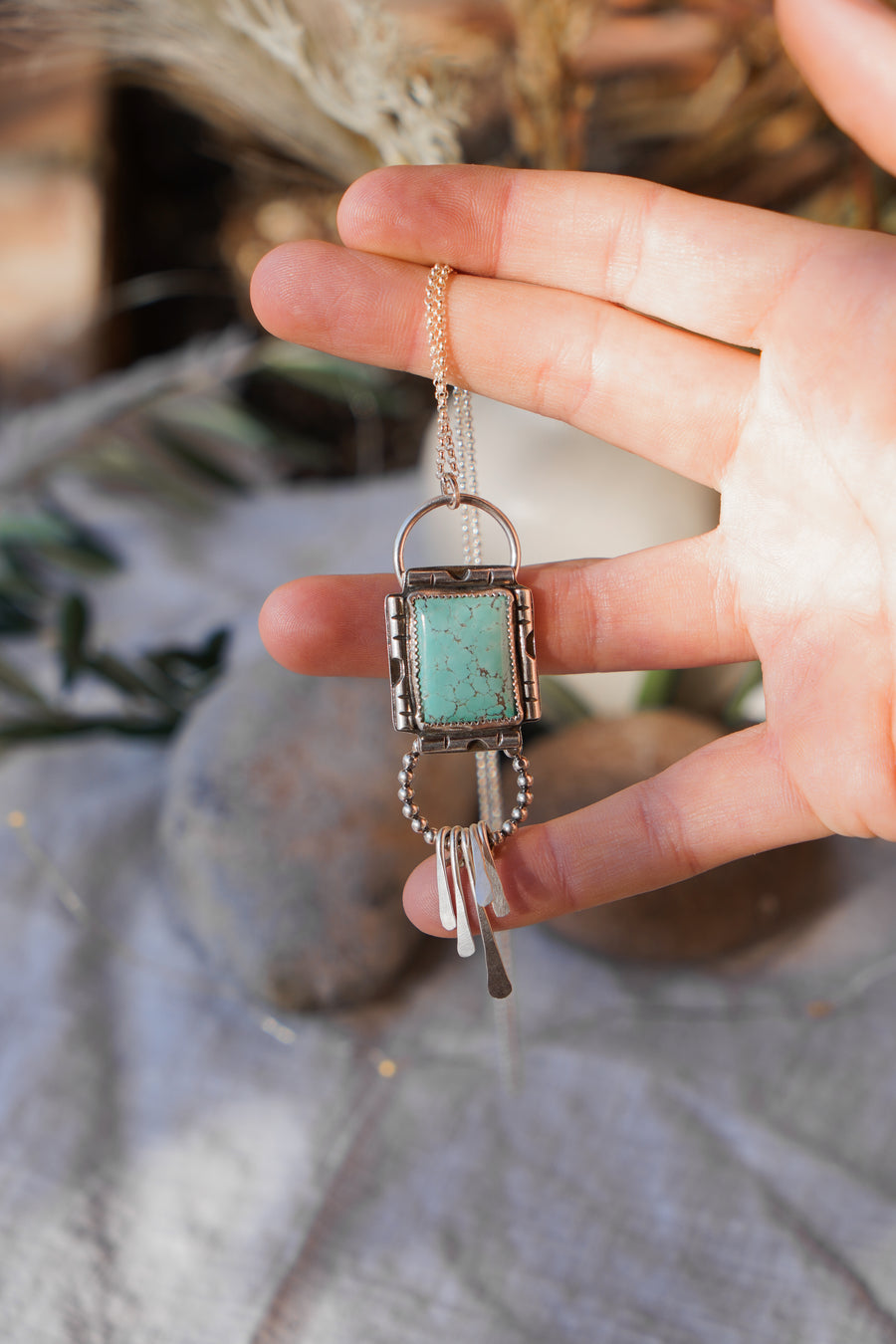 Kya Necklace in Yungai Turquoise