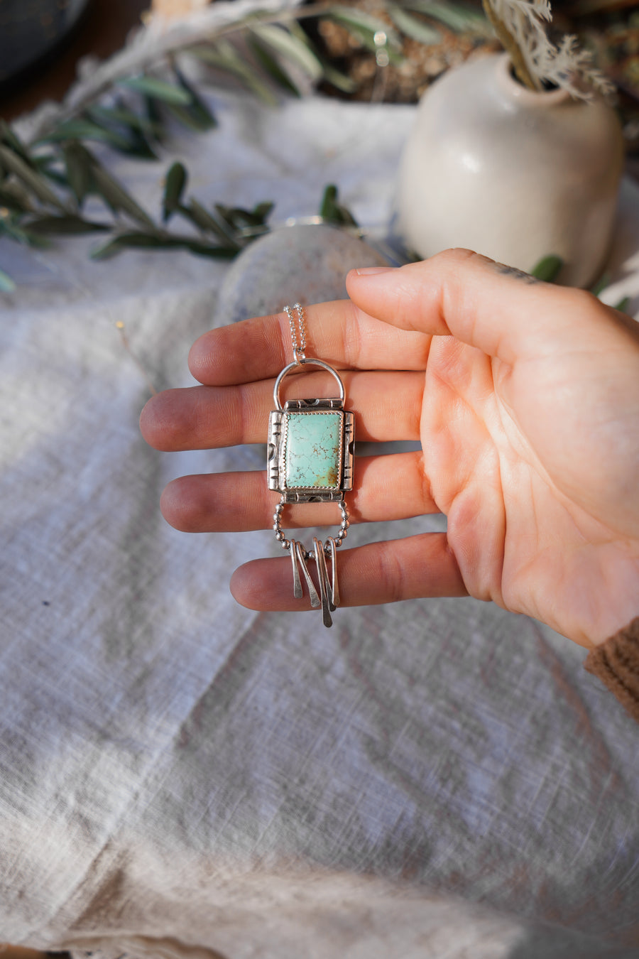 Kya Necklace in Yungai Turquoise