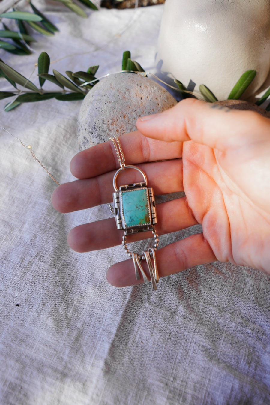 Kya Necklace in Yungai Turquoise