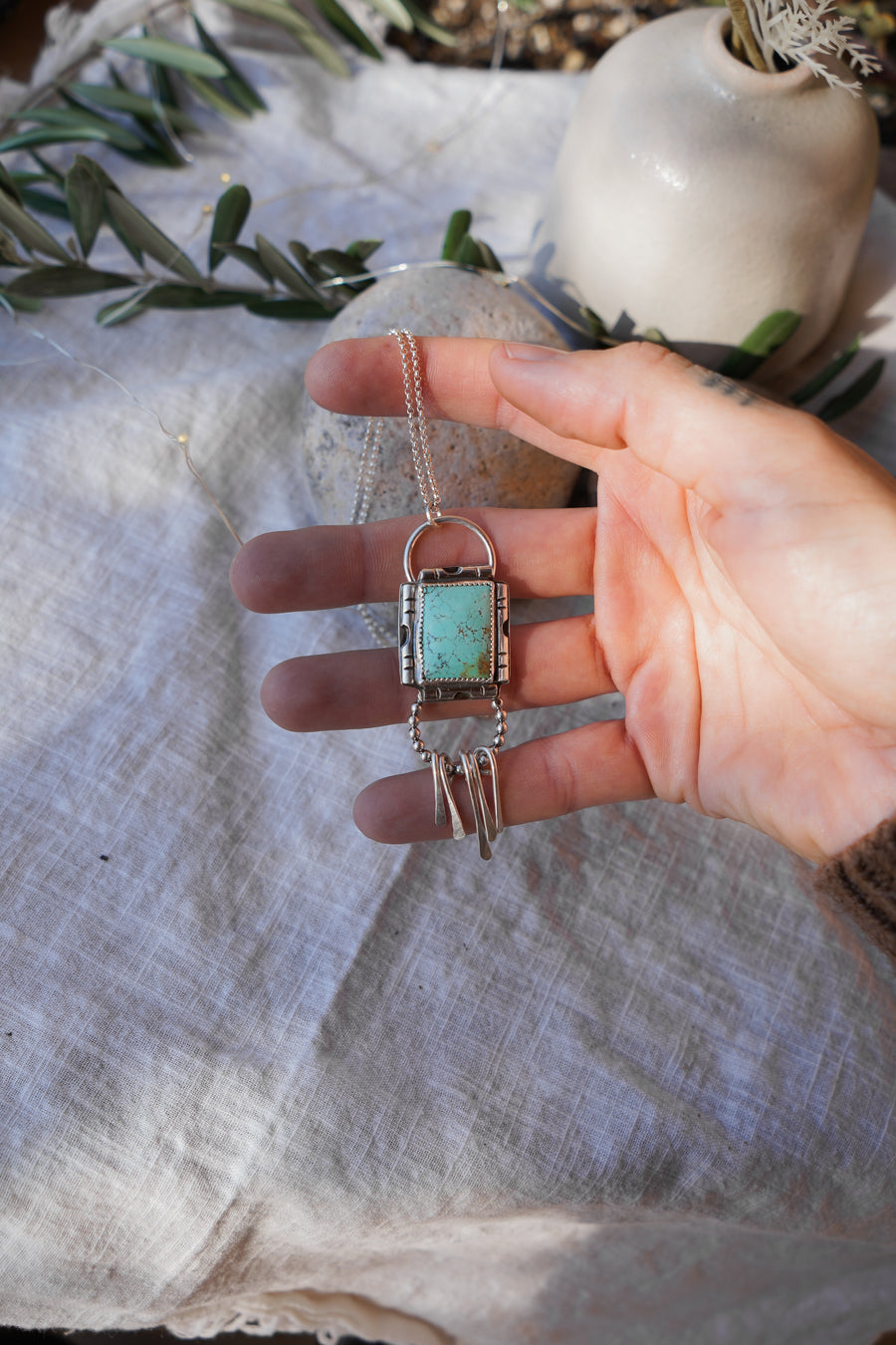 Kya Necklace in Yungai Turquoise