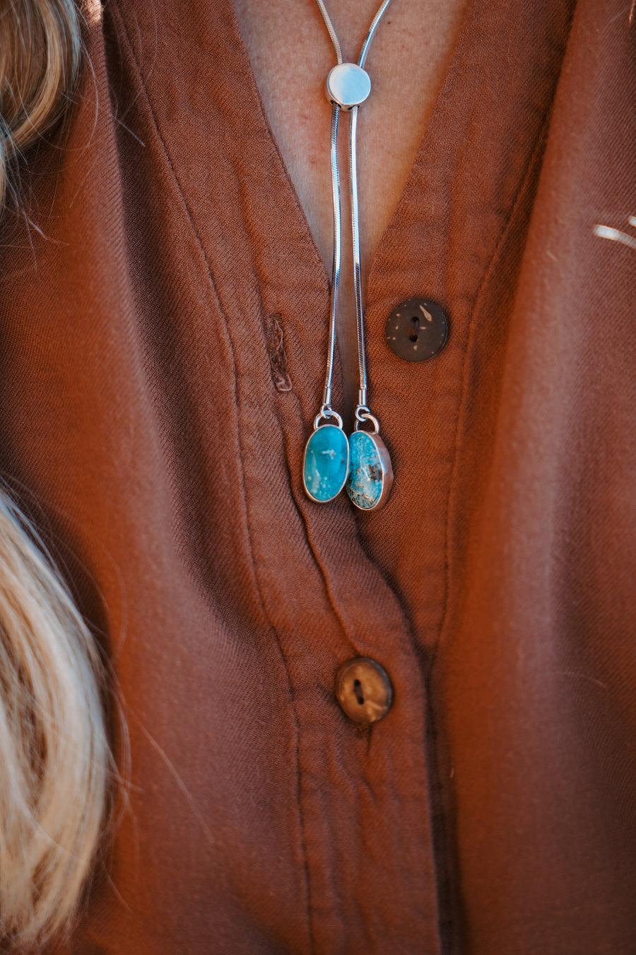 The Wilding Bolo in White Water Turquoise