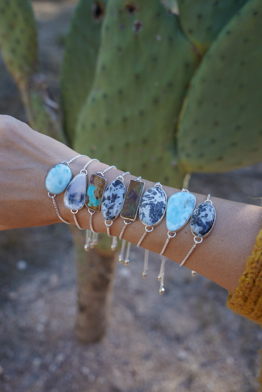 The Out West Bracelet in Dendritic Opal
