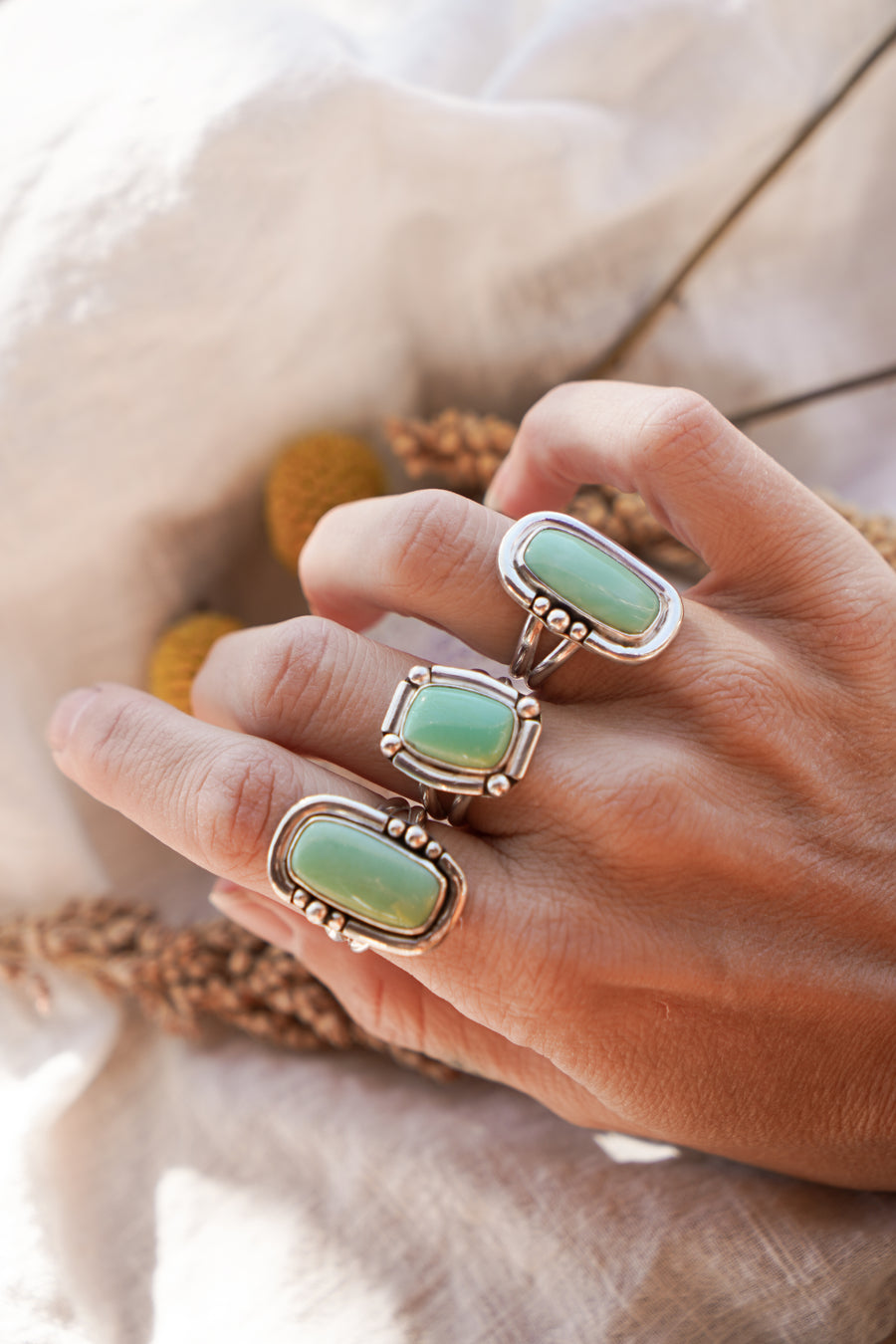 The Chrysoprase Ring (Size 8.25)