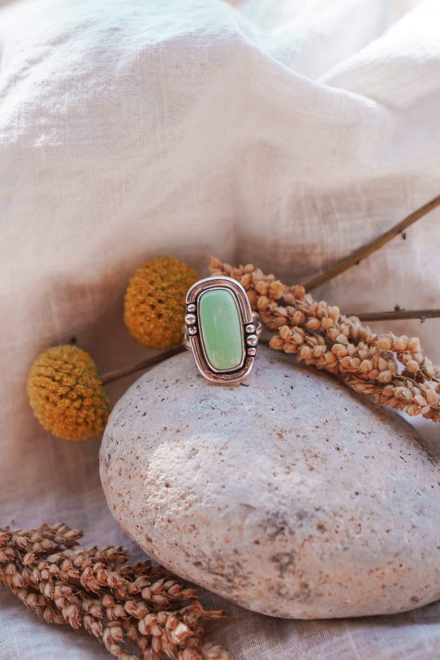 The Chrysoprase Ring (Size 8.25)