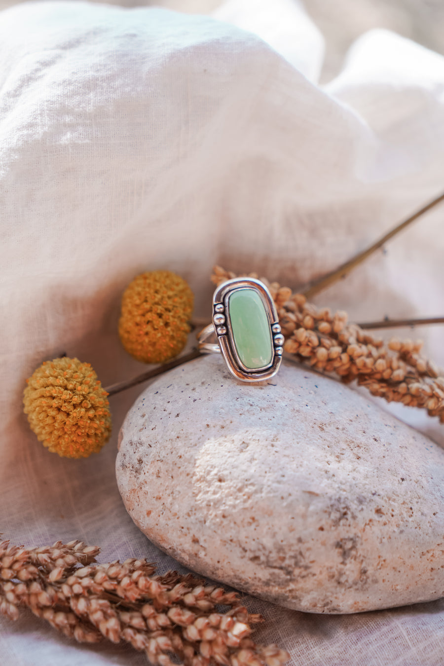The Chrysoprase Ring (Size 8.25)