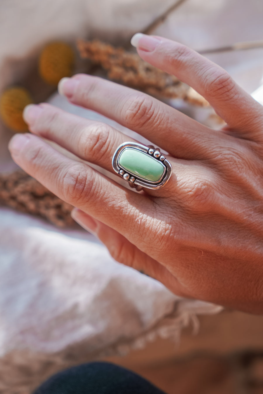 The Chrysoprase Ring (Size 8.25)