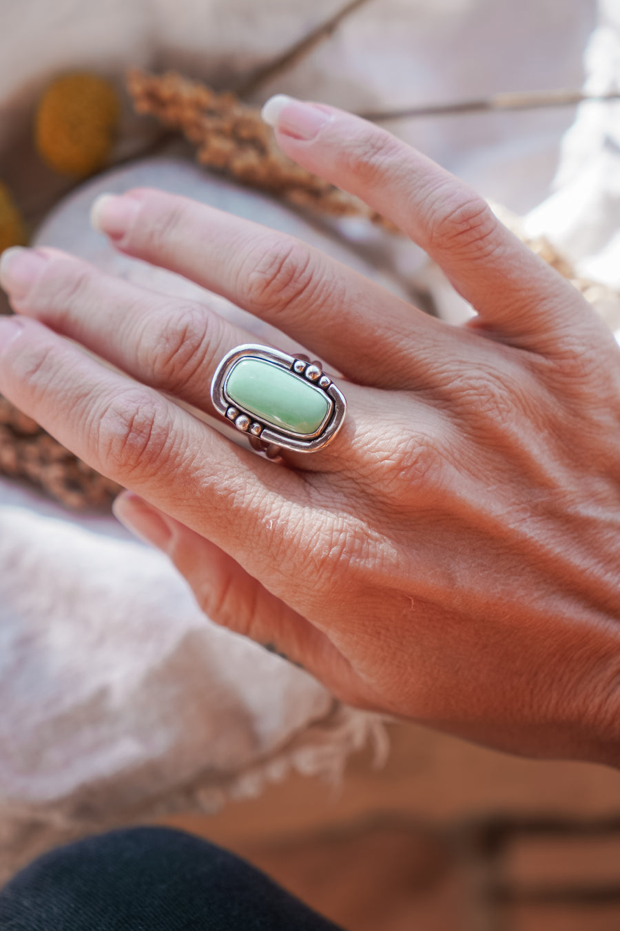 The Chrysoprase Ring (Size 8.25)