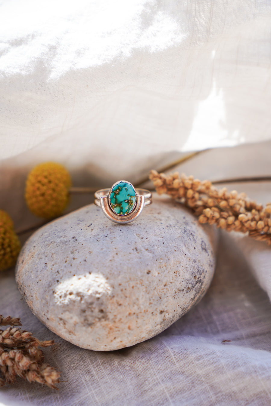 Emerald Valley Turquoise Arch Ring (Size 10)