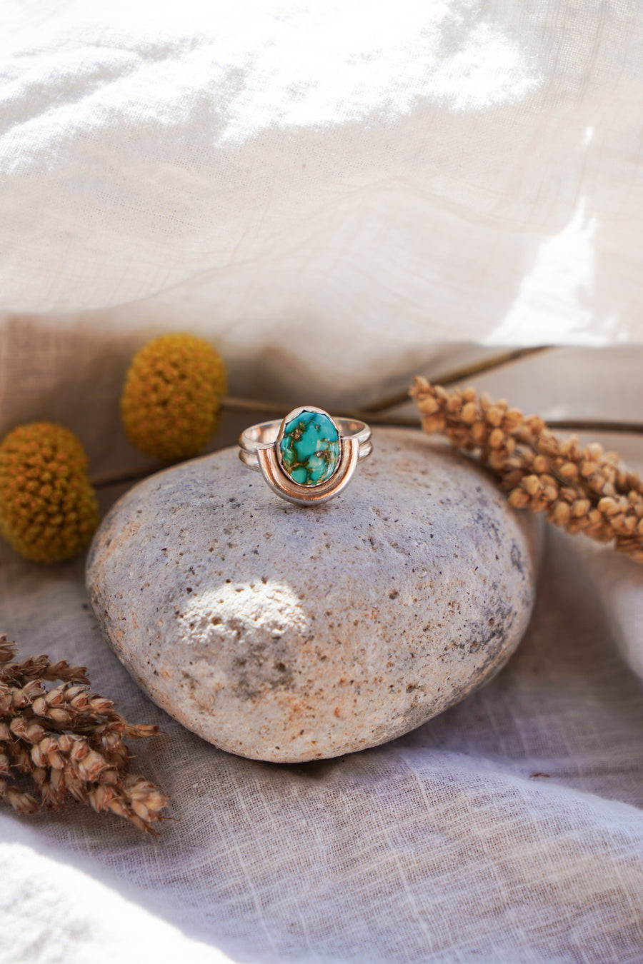 Emerald Valley Turquoise Arch Ring (Size 10)