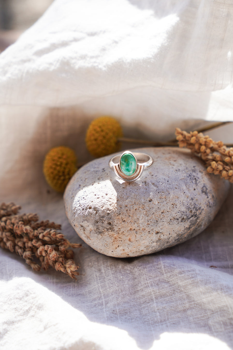 Emerald Valley Turquoise Arch Ring (Size 8)