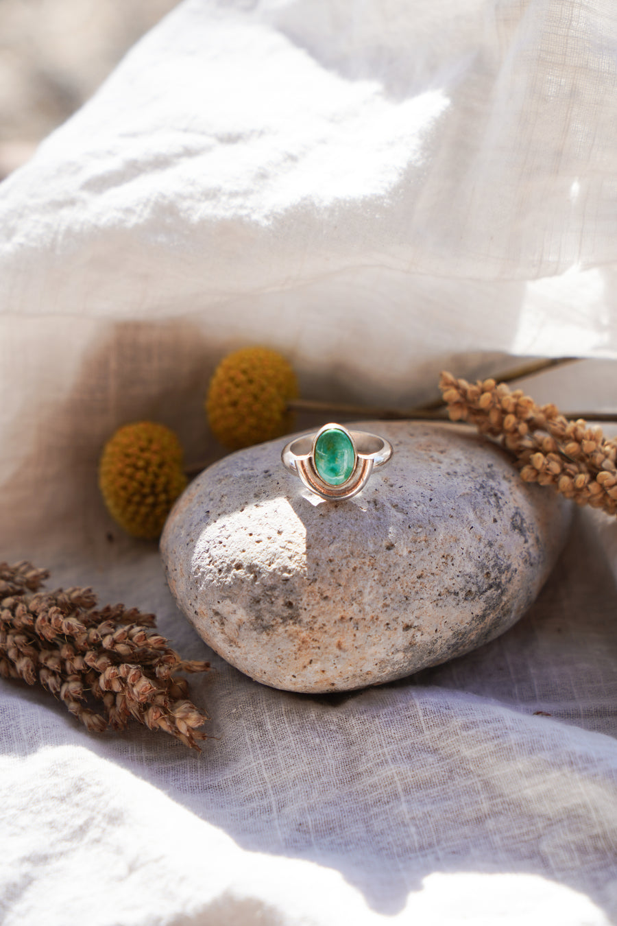 Emerald Valley Turquoise Arch Ring (Size 10)