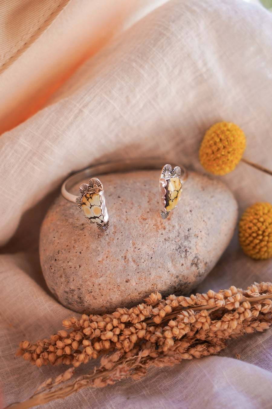 Canyon Wrap Cuff in Giraffe Turquoise