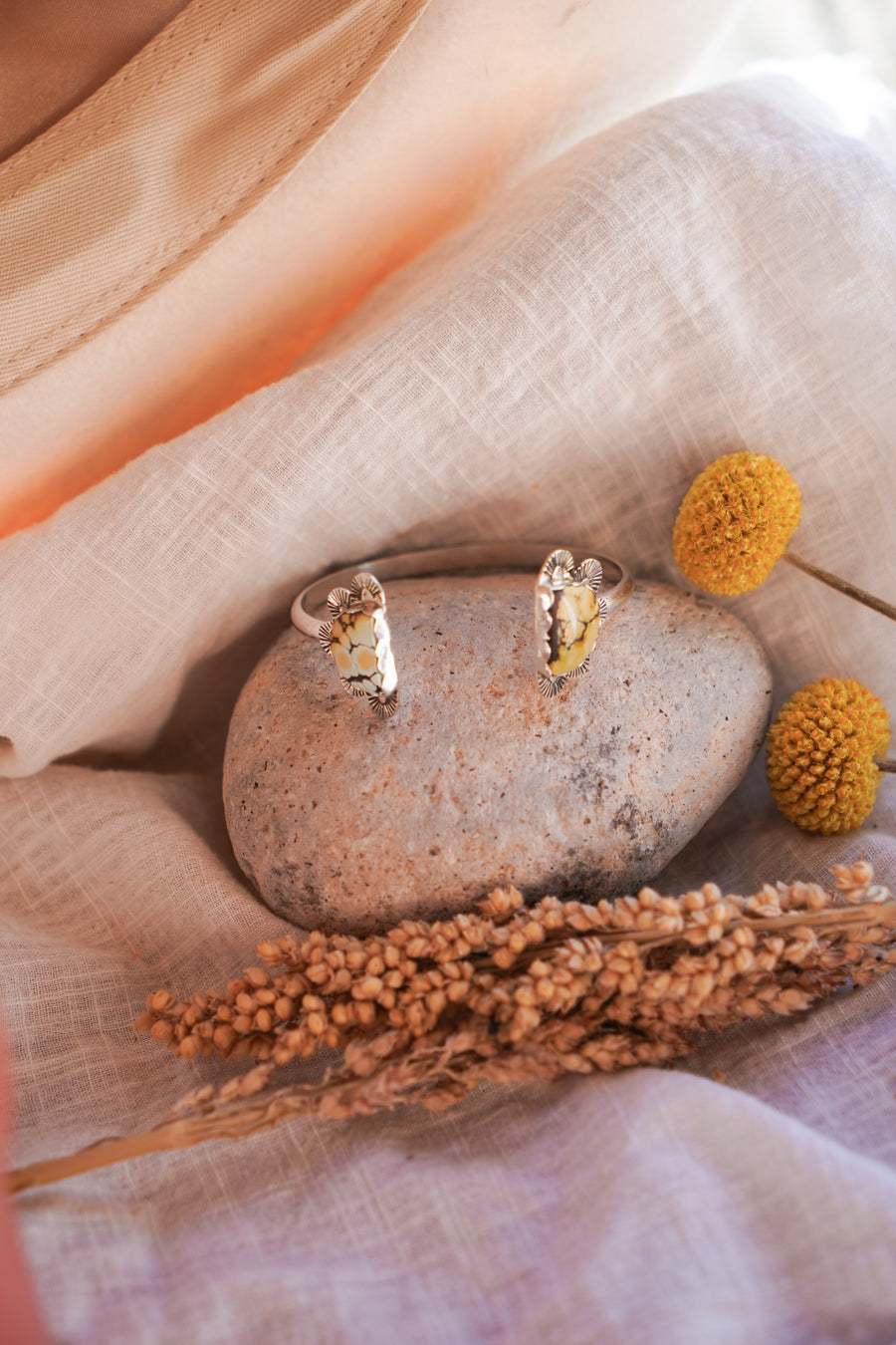 Canyon Wrap Cuff in Giraffe Turquoise