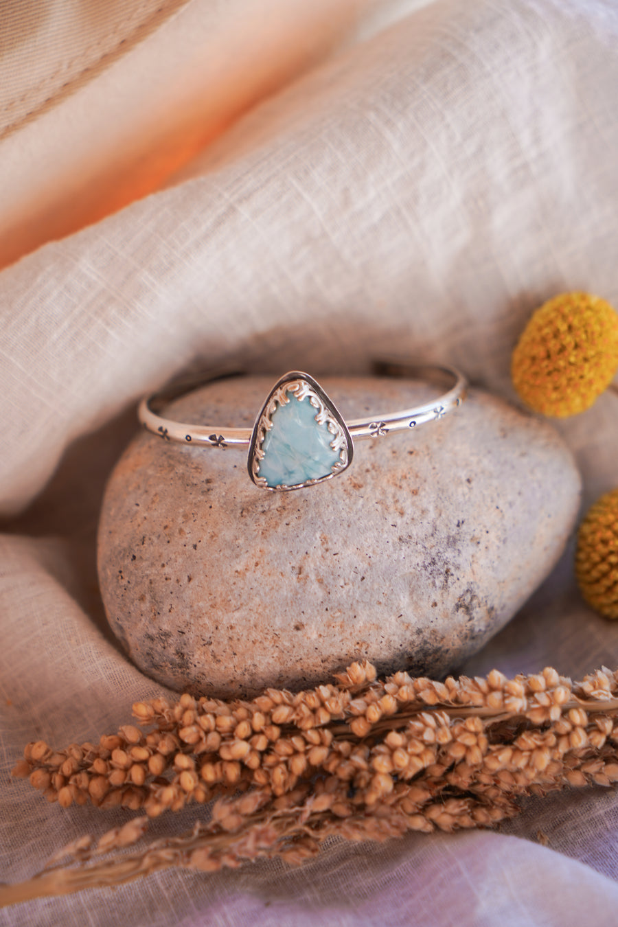 Stacking Cuff in Larimar