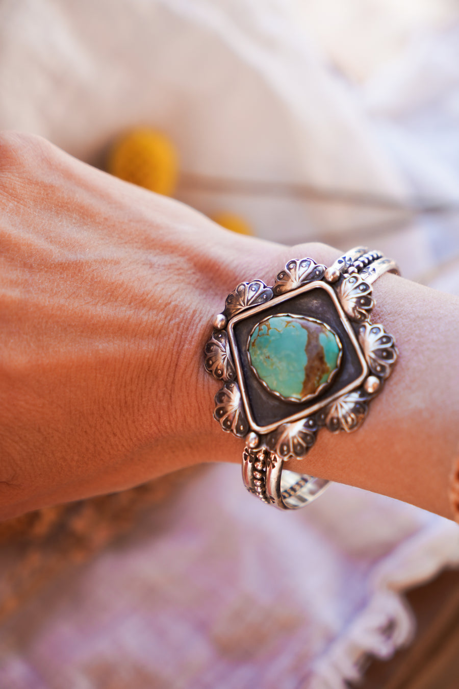 Statement Cuff in Arizona Turquoise